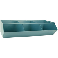 Bacs sectionnels superposables, Cap. 100 lb, 37" la x 20-1/2" p x 9-1/2" h, Bleu Par Equipment