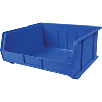 Plastic Bin, 16-1/2" W x 11" H x 18" D, Blue CB117 | Par Equipment
