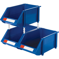 Stack & Hang Bin, 8-3/16" W x 6-3/16" H x 14" D, Blue Par Equipment