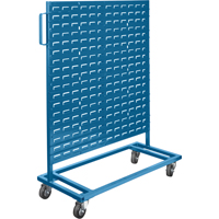 Mobile Bin Racks - Singled Sided, Single-sided, 36" W x 16" D x 46-1/2" H Par Equipment
