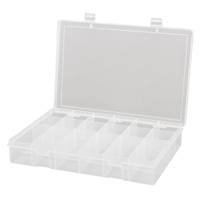 Boîtes &agrave; compartiments compactes en polypropyl&egrave;ne, 13-1/8" la x 9" p x 2-5/16" h, 18 compartiments Par Equipment