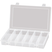 Boîtes &agrave; compartiments compactes en polypropyl&egrave;ne, 11" la x 6-3/4" p x 1-3/4" h, 12 compartiments Par Equipment