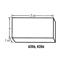 K-Resin Compartment Box, Plastic, 4" W x 8" D x 1-3/16" H, Transparent CB709 | Par Equipment
