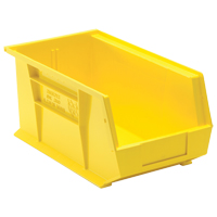 Bacs ultra empilable & suspendable, 8-1/4" la, 7" h x 14-3/4" p, Jaune Par Equipment