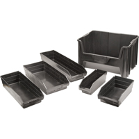 Bacs &agrave; pi&egrave;ces en plastique recycl&eacute;, 4-1/8" la x 11-5/8" p x 4" h, Capacit&eacute; de 30 lb Par Equipment