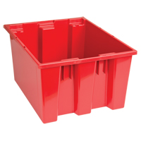 Contenants Stack & Nest, 10" x 19,5" x 15,5", Rouge Par Equipment