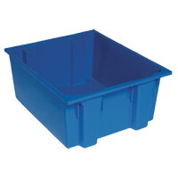 Stack & Nest Totes, 10" x 23.5" x 19.5", Blue Par Equipment