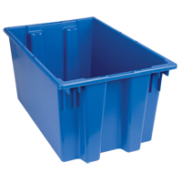 Stack & Nest Totes, 12" x 23.5" x 15.5", Blue Par Equipment