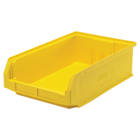Giant Stacking Containers, 12.375" W x 19.75" D x 5.875" H, Yellow Par Equipment