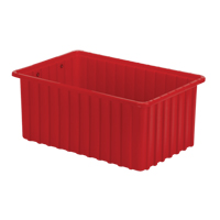 Contenants Divider Box, Poly&eacute;thyl&egrave;ne, 16,5" la x 10,9" p x 7" h, Rouge Par Equipment