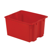 Contenants Stack-N-Nest Polylewton, 12" x 21" x 17", Rouge Par Equipment
