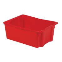 Contenants Stack-N-Nest Polylewton, 10,5" x 26,1" x 18,7", Rouge Par Equipment