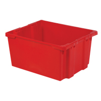 Contenants Stack-N-Nest Polylewton, 15,1" x 30,1" x 24", Rouge Par Equipment
