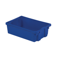 Contenants Stack-N-Nest Polylewton, 6,2" x 20,1" x 13", Bleu Par Equipment