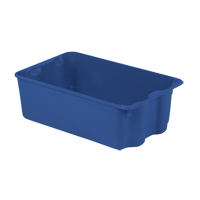 Contenants Stack-N-Nest Polylewton, 7,9" x 24" x 14,1", Bleu Par Equipment
