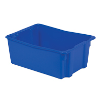 Contenants Stack-N-Nest Polylewton, 10,5" x 26,1" x 18,7", Bleu Par Equipment