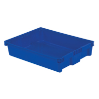 Contenants Stack-N-Nest Polylewton, 6,1" x 29,6" x 22,4", Bleu Par Equipment