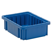 Contenants Divider Box<sup>MD</sup>, Plastique, 10,9" la x 8,3" p x 3,5" h, Bleu CC946 | Par Equipment