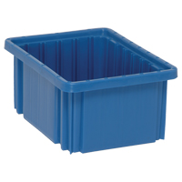 Contenants Divider Box<sup>MD</sup>, Plastique, 10,9" la x 8,3" p x 5" h, Bleu CC947 | Par Equipment