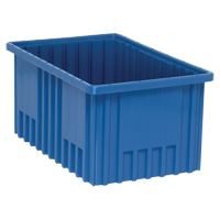 Contenants Divider Box<sup>MD</sup>, Plastique, 16,5" la x 10,9" p x 8" h, Bleu CC950 | Par Equipment