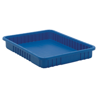 Contenants Divider Box<sup>MD</sup>, Plastique, 22,5" la x 17,5" p x 3" h, Bleu CC951 | Par Equipment