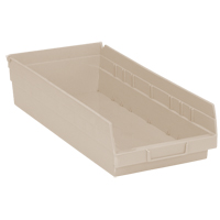 Economy Shelf Bin, 8-3/8" W x 4" H x 17-7/8" D, Ivory Par Equipment