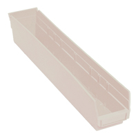 Bac pour &eacute;tag&egrave;re &eacute;conomique, 4-1/8" la, 4" h x 23-5/8" p, Ivoire Par Equipment
