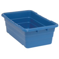 Bacs empilables en crois&eacute;, 16" la x  p x 8,5" h, Bleu Par Equipment