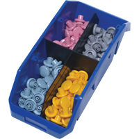 Boîtes à ramassage rapide "Quick Pick", 5" x 6,625" x 5", Bleu CD406 | Par Equipment