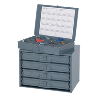 Sliding Cabinets, Steel, 4 Slots, 20" W x 15-3/4" D x 15" H, Grey Par Equipment