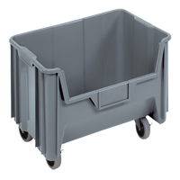 Mobile Giant Stack Container, 12-7/16" H x 19-7/8" W x 15-1/4" D, 250 lbs. Capacity, Grey CD933 | Par Equipment