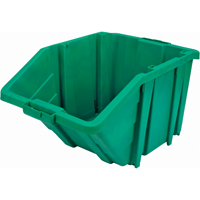 Jumbo Plastic Bin, 15-1/2" W x 13" H x 25" D, Green, 200 lbs. Capacity Par Equipment