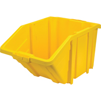 Jumbo Plastic Bin, 15-1/2" W x 13" H x 25" D, Yellow, 200 lbs. Capacity Par Equipment