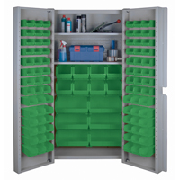 Deep Door Combination Cabinets, 38" W x 24" D x 72" H, Grey CF357 | Par Equipment
