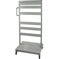 Mobile Tilt Bin Rack - Cart Only, Double-sided, 26-1/4" W x 22" D x 57-1/2" H Par Equipment