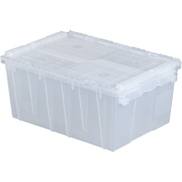 Flipak&reg; Polypropylene Plastic (PP) Distribution Containers, 21.8" x 15.2" x 9.3", Clear Par Equipment