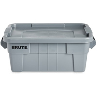 Bac de stockage Brute avec couvercle, 27,88” p x 16,5” la x 10,7" h, Capacit&eacute; 112 lb, Gris Par Equipment