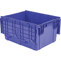 Flipak Polyethylene Plastic (PE) Distribution Containers, 27.9" x 20.9" x 15.2", Blue Par Equipment