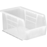Bac transparent ultra empilable & suspendable, 6" la, 5" h x 9-1/4" p, Transparent Par Equipment