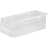 Bac transparent ultra empilable & suspendable, 5-1/2" la, 5" h x 14-3/4" p, Transparent Par Equipment