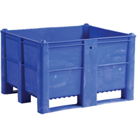 Pallet Container, 40"/47.25" D x 48"/39.4" W x 29"/29.1" H, 1543 lbs./2650 lbs. Capacity, Blue CF802 | Par Equipment