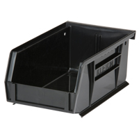 Stack & Hang Bin, 4-1/8" W x 3" H x 7-3/8" D, Black Par Equipment