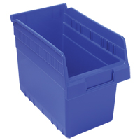 Bacs pour &eacute;tag&egrave;re Store-Max, 6-5/8" la x 8" H x 11-5/8" p, Bleu, Capacit&eacute; 44 lb Par Equipment