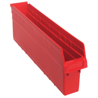 Bacs pour &eacute;tag&egrave;re Store-Max, 4-3/8" la x 8" H x 23-5/8" p, Rouge, Capacit&eacute; 68 lb Par Equipment