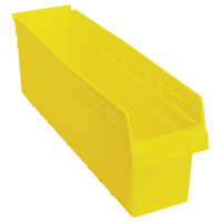 Store-Max Shelf Bins, 6-5/8" W x 8" H x 23-5/8" D, Yellow, 68 lbs. Capacity CF902 | Par Equipment
