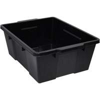 Plastic Latch Container, 15.875" W x 21" D x 7.75" H, Black CG053 | Par Equipment