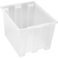 Heavy-Duty Stack & Nest Tote, 13" x 15.5" x 19.5", Clear CG088 | Par Equipment