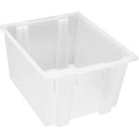 Heavy-Duty Stack & Nest Tote, 13" x 19.5" x 23.5", Clear CG091 | Par Equipment