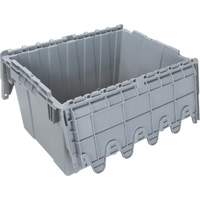 Flip Top Plastic Distribution Container, 21.65" x 15.5" x 12.5", Grey Par Equipment
