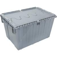 Flip Top Plastic Distribution Container, 21.65" x 15.5" x 12.5", Grey Par Equipment